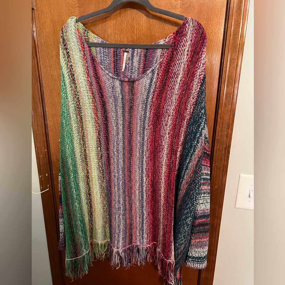 Free People multicolored sweater tunic. XL